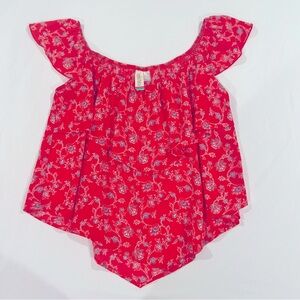 Pink flowy floral top Mimi Chica from Nordstrom